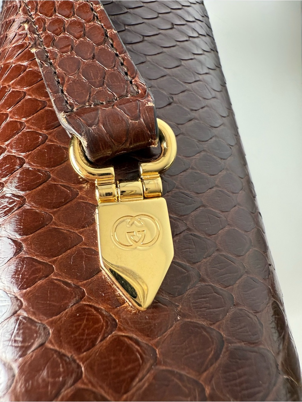 Gucci Zumi Multicolor Python Shoulder Bag - Picture 5 of 14